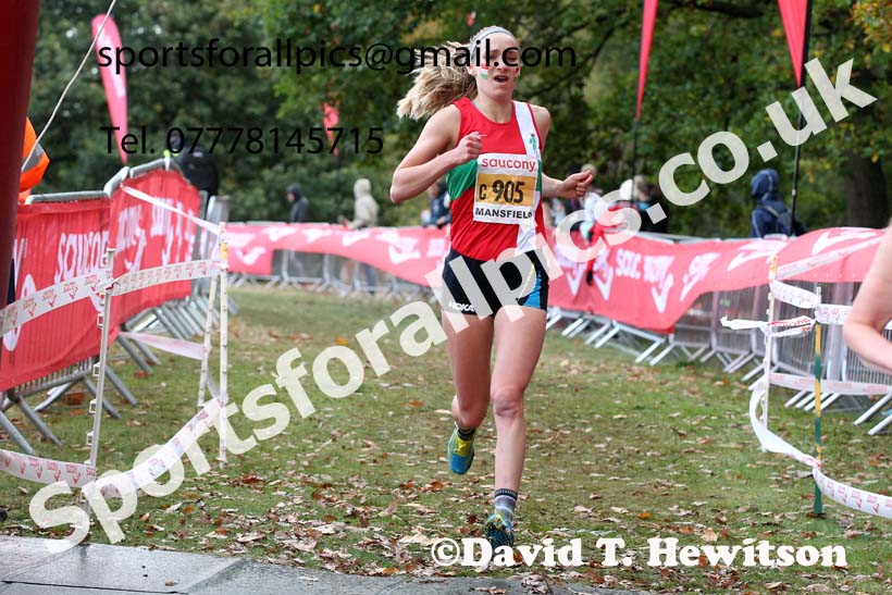 Senior womens 2021 National Cross Country Relays, Berry Hill Park, Mansfield. Photo: David T. Hewitson/Sports for All Pics